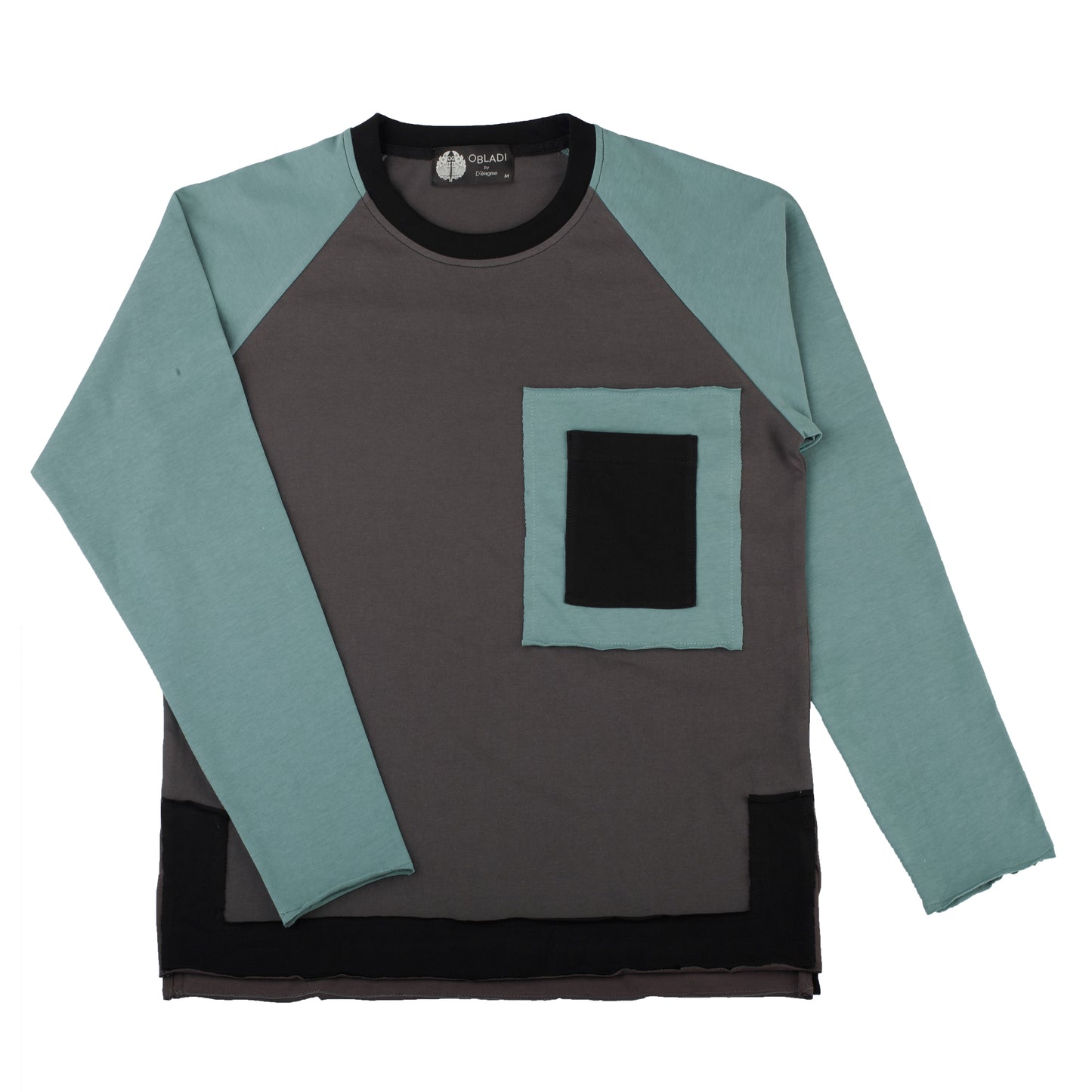 Long Sleeves Stadium Shirt Patchwork