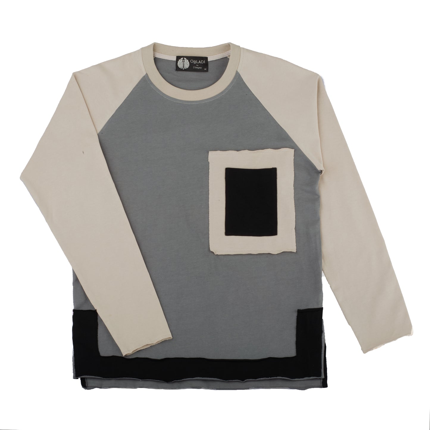 Maglia da stadio a maniche lunghe patchwork