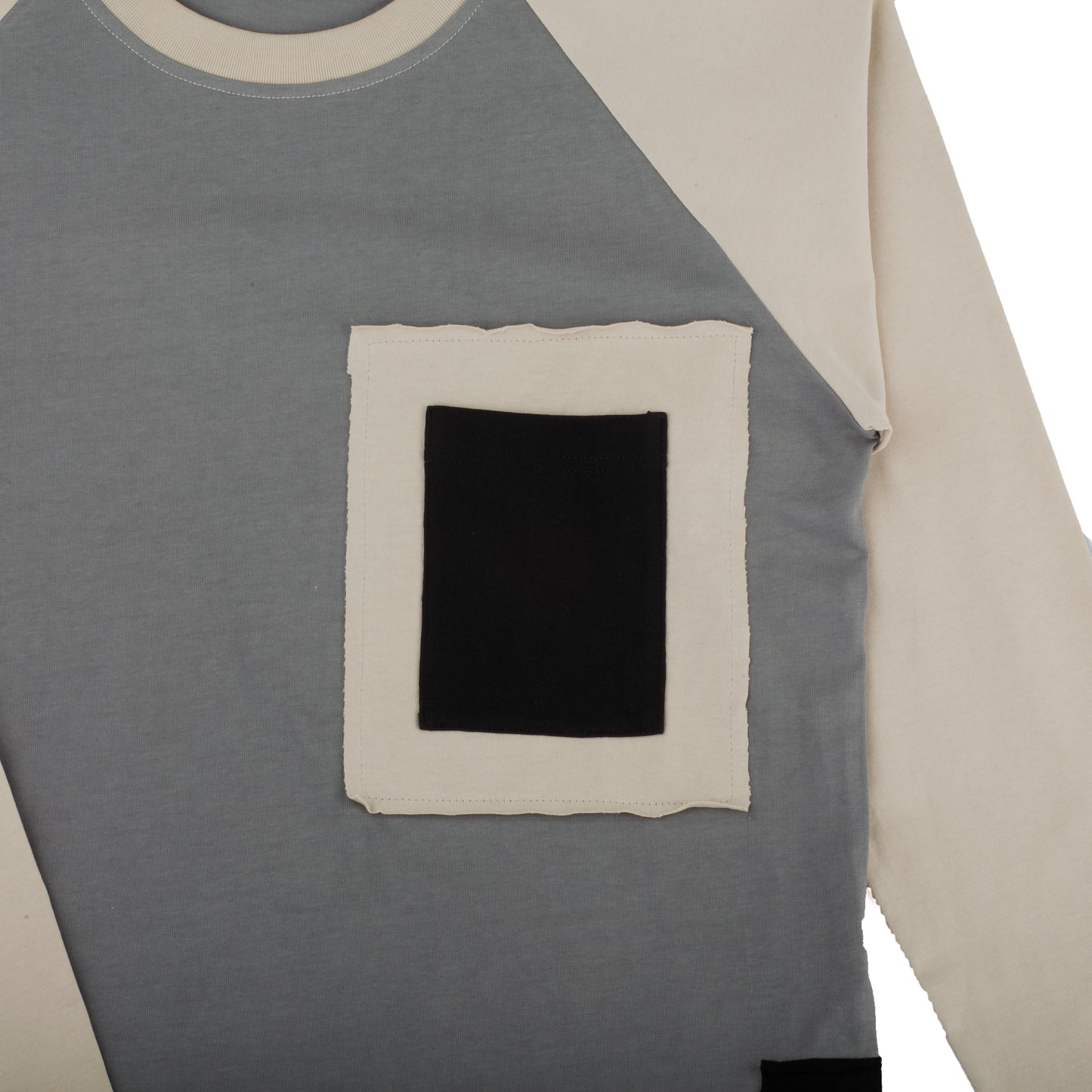 Long Sleeves Stadium Shirt Patchwork