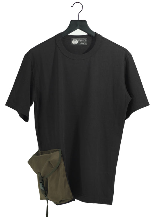 Bag Pocket on Black T-Shirt