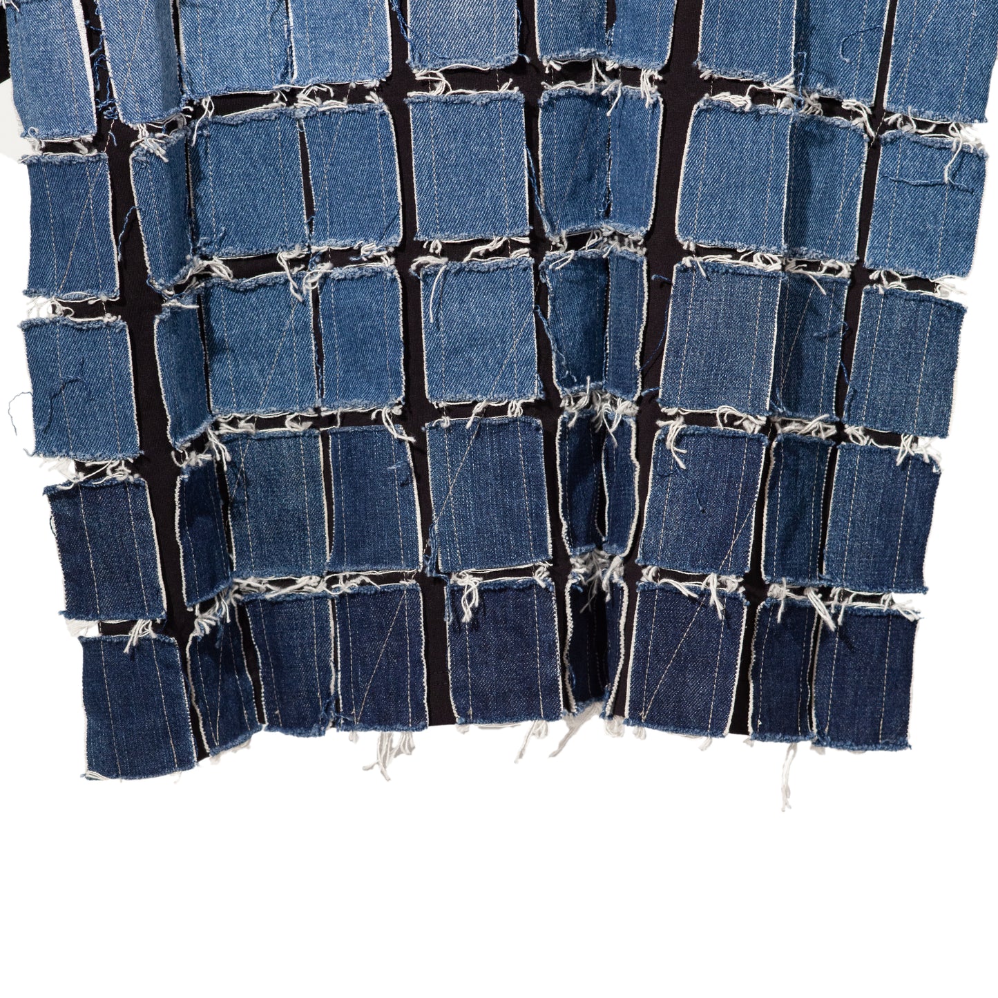 Multiple Jeans Patchwork T-shirt