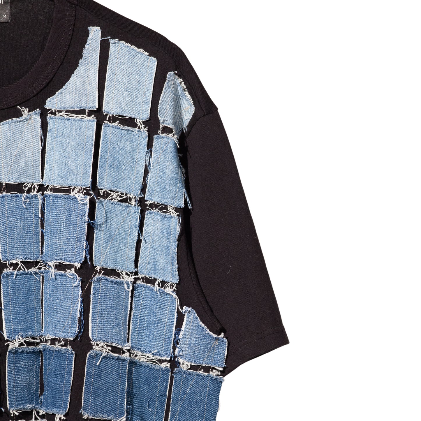 Multiple Jeans Patchwork T-shirt