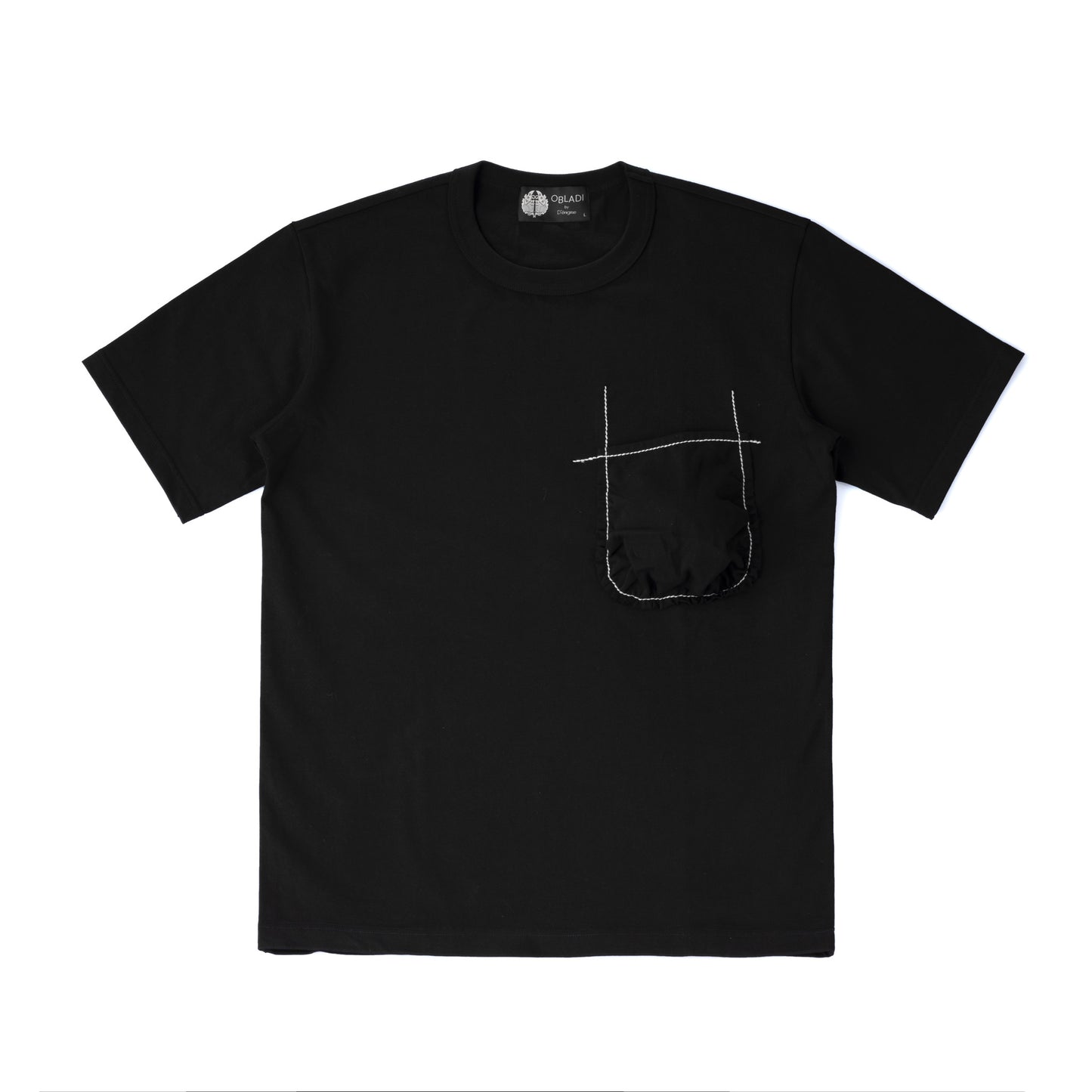 Machine Gathered-Pocket T-Shirt