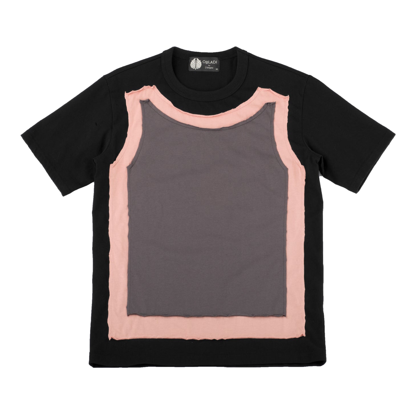 Two Layers Patchworks T-Shirt