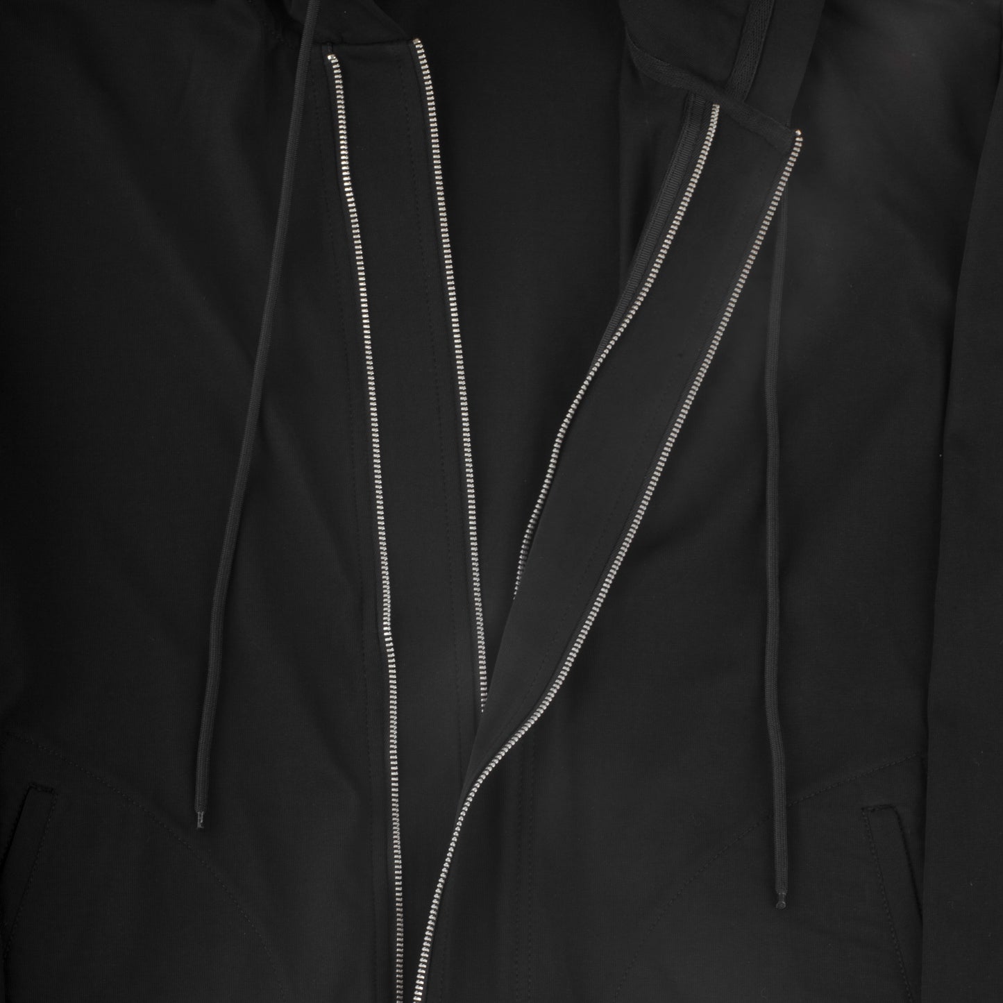 Hooded Cardigan With Double Zippers