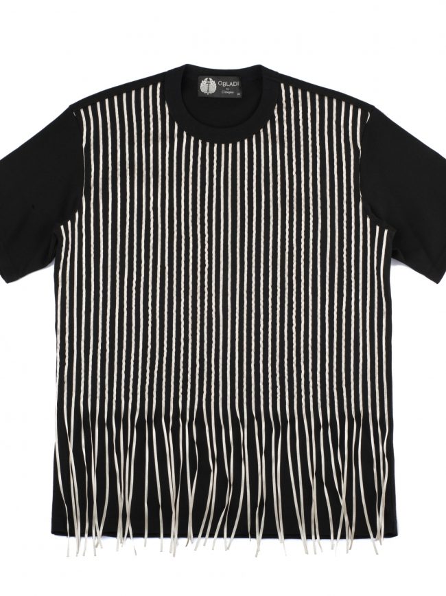 Fringe tape t-shirt