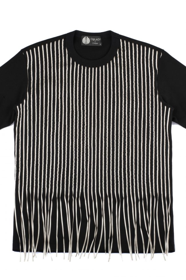 Fringe tape t-shirt