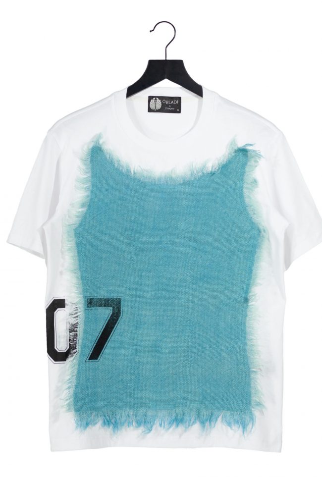 Jute patchwork t-shirt