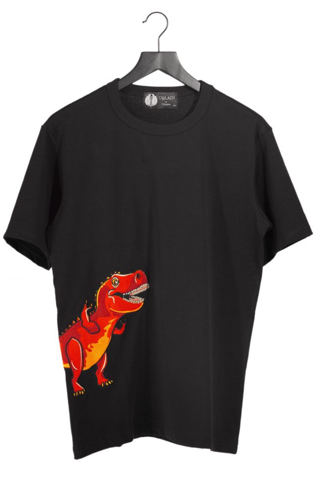 Embroidery dinosaur t-Shirt