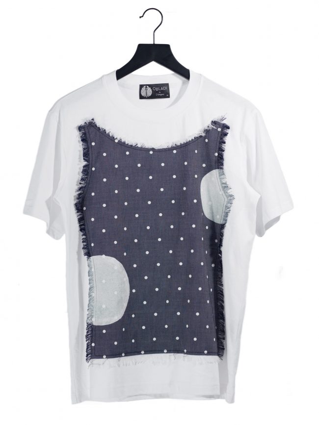 Printed Dots Patchwork T-shirts
