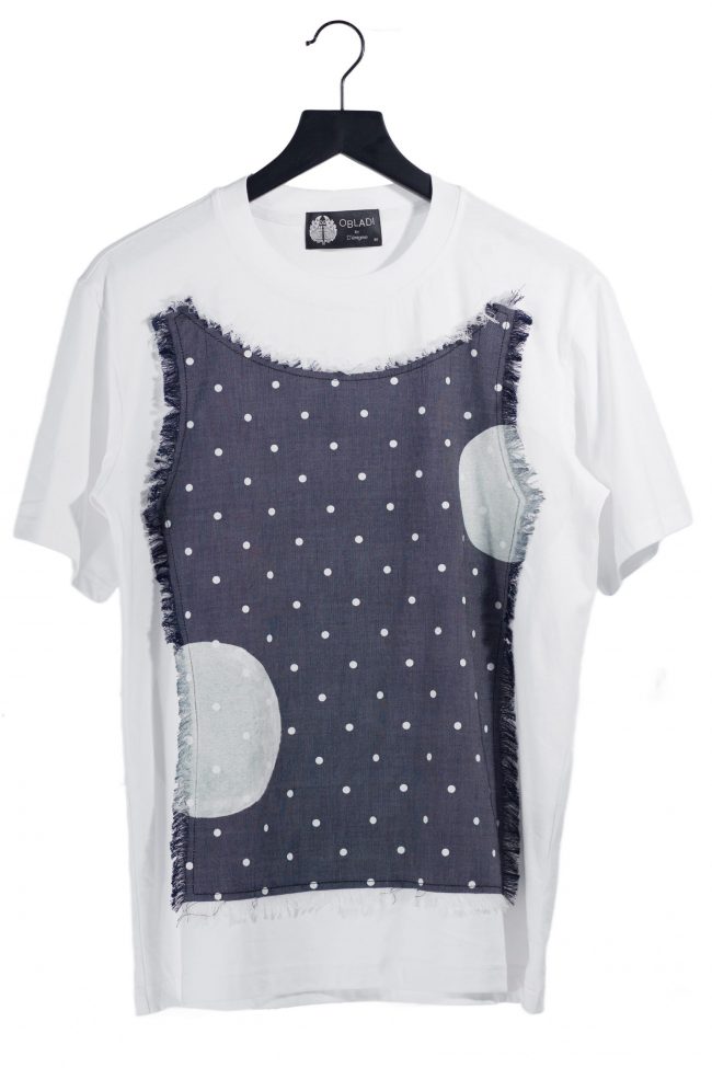 Printed Dots Patchwork T-shirts