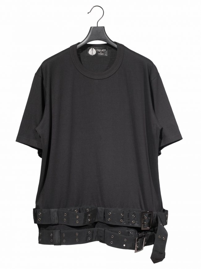 Double belts t-shirt