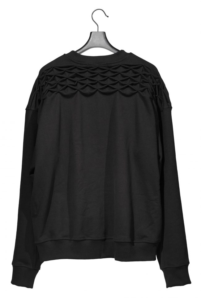 Yoke smocking long sleeves t-shirt