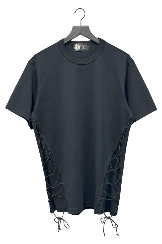 Side lace-up t-shirt