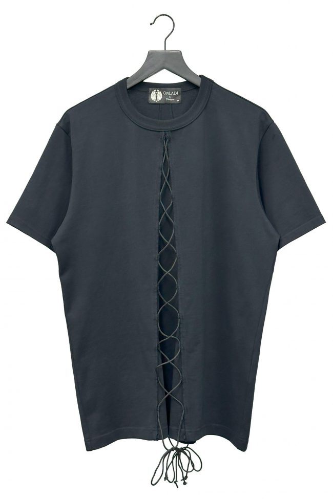 Front and back lace-up t-shirt